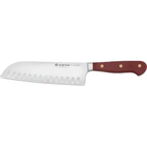 Santoku Knife Wüsthof CLASSIC COLOUR 17 cm blade, 30.3 cm overall length, brown handle