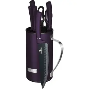 Kitchen knife set berlinger haus BH-2584 in stand — multi-piece cutlery set