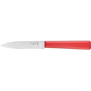Pocket knife Opinel Les Essentiels serrated blade, red handle, model 002355