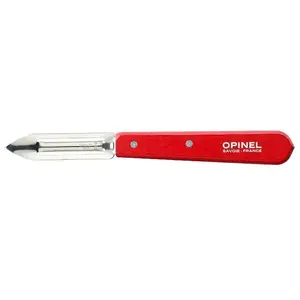 Skrāpis Opinel Obieraczka Peelers Red 115 — kompakts virtuves skrāpis, sarkana roktura