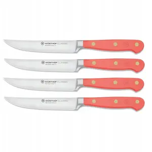 Steak Knife Set Wüsthof Classic Colour — 4 pcs, peach handles