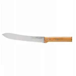Нож для хлеба Opinel Parallèle Bread Olive 116 – зубчатое лезвие, деревянная ручка