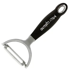 Taisns nazis FACKELMANN Microplane Profi Y-Peeler — nerūsējošā tērauda asmens augļiem un dārzeņiem