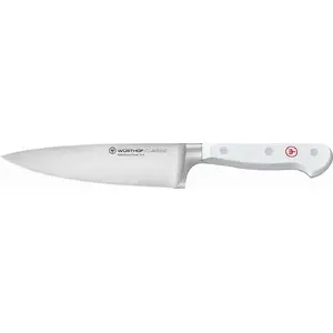 Virtuves nazis Wusthof Classic White Santoku 16 cm ar dobām rievojumiem