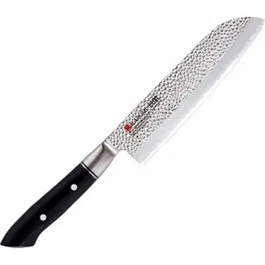 Kasumi Santoku Knife VG10 Damascus (hammered) 18 cm blade, full-tang, kitchen utility
