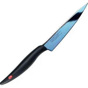 Kitchen knife Kasumi KASUMI universal forged Titanium blade 12 cm, blue handle