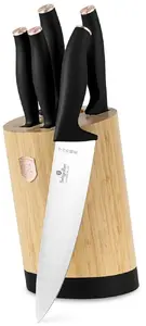 Kitchen knife set berlinger haus BH-2752 Black Rose with bamboo block, multi-piece cutlery set