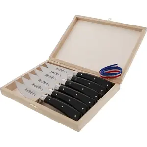 Steak Knife Set Laguiole Tradition Jean Dubost 6 pcs, Acrylic Handles