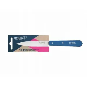 Нож Lumarko Opinel Nóż Parring Blue 112 — складной парировочный нож, нержавеющая сталь, деревянная ручка