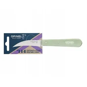 Кухонный нож Opinel Vegetable Szałwia 114 — складной овощной нож Opinel 114, лезвие из нержавеющей стали
