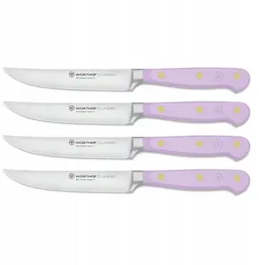 Steak knife set Wüsthof Classic Colour, purple — 4-piece dining knives