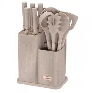 Kitchen knife and utensil set with cutting board and stand Klausberg KB-7935