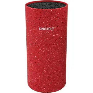 Knife Stand KingHoff KH-1093 with Red Marble Coating