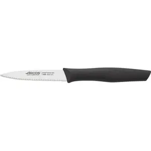 Peeling/paring knife Arcos NOVA 85 mm blade, serrated edge, black handle