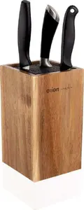 Kitchen knife block ORION wooden universal stand for steel and ceramic knives