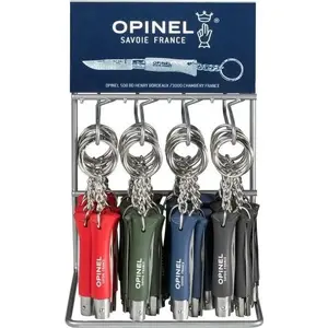 Knife set keychain Opinel No.4 (36-piece set) — compact pocket knives keyring