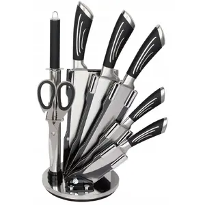 Kitchen knife set Brunbeste BB-3783, 8-piece with stand, assorted kitchen knives