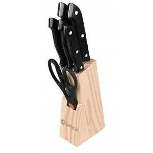 Knife set Maestro MR-1400, 7-piece set with wooden block and stand