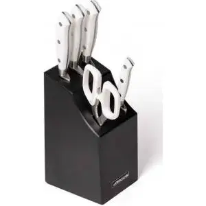 Kitchen knife set Arcos Riviera Blanc 5-piece — stainless steel blades, ergonomic handles
