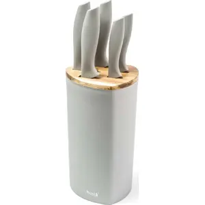 Kitchen knife set Husla 5-piece with block model 73964