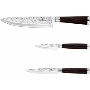 Knife set berlinger haus BH-2486, 3 pieces, Shine Basalt finish