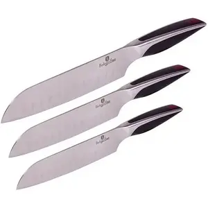 Knife set berlinger haus Phantom Line 3-piece BH/2024 — kitchen knives set, stainless steel blades