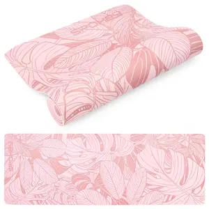 Yoga mat SPOKEY LEAF — TPE, 1830×610×4 mm, Pink