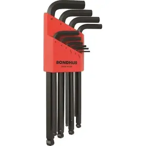 Hex Key Set Bondhus long ball-end 1.5–10 mm (10 pcs)