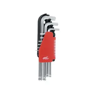 Hex L-key set MODECO MN-54-119, 9-piece 1.5–10 mm with ball end