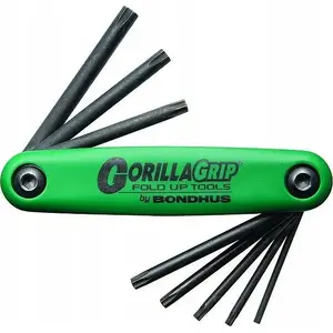 Hex key set Bondhus TF8 Knife model, Torx sizes T9–T40