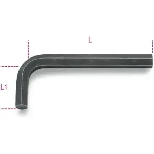 Hex L‑key 22 mm Beta Tools 96N‑22 — L‑shaped Allen wrench 22mm