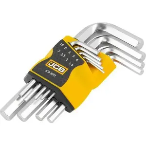 Hex Key Set JCB IMBUSY 9 pcs 1.5–10 mm