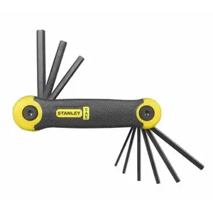 Hex key set STANLEY multi-function 9pc 5/64"–1/4" (model 69-265, MPN 2-69-265)