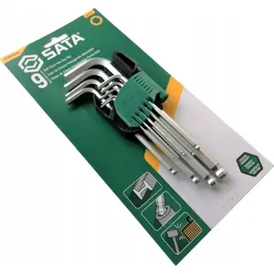 Hex Key Set Sata ST09105ASJ — 9-piece long ball-end Allen keys