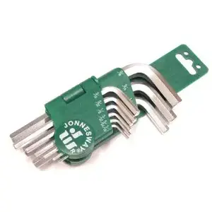 Набор шестигранных ключей L Jonnesway H01SM209S — 9 шт., дюймовые 1/16–3/8"