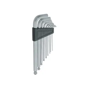 Набор шестигранных ключей L MODECO MN-54-118, 9 шт., 1,5–10 мм, с шариком