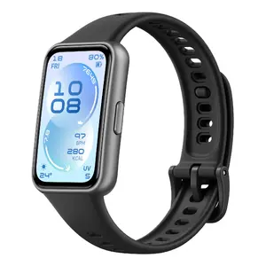 Браслет-трекер HUAWEI 55020GVQ — AMOLED 1,62" (286×482), оптический пульсометр, 14 дней автономной работы, чёрный