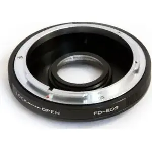 Piestiprinājuma adapteris Pixco: Canon EF/EF-S objektīvs uz Canon FD bajoneti