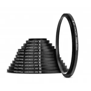 Step-up/step-down filter adapter ring kit KiwiFotos KF4163 — 11-piece reduction/expansion rings for camera lens filters