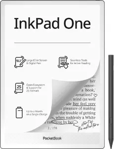 E-grāmatu lasītājs PocketBook InkPad One 10.3" E Ink Mobius Skārienekrāns 32 GB Wi-Fi Melns