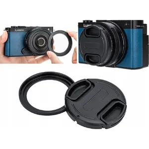 Adapter for Filter Mount and Lens Cap for Panasonic Lumix S 26mm f/8 by JJC (model SB9328)
