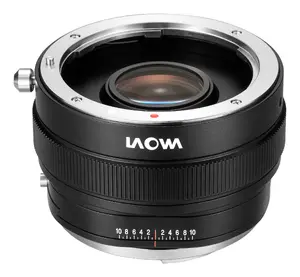 Camera lens adapter KiwiFotos Laowa Magic Shift Converter — Nikon F mount to Nikon C, black, 360 g