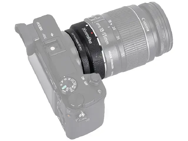 Commlite CM-EF-NEX адаптер Canon EF → Sony E Photo 8