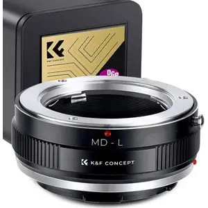 Lens Mount Adapter K&F for Panasonic Sigma Leica L (L‑mount) to Minolta MD/MC (model SB11325)