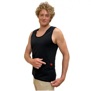 Heated vest Glovii GV2XL for winter sports — unisex polyester, for skiing and snowboarding