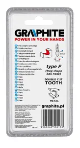 Ротационная фреза GRAPHITE 55H373 — 1 шт., масса 44 г