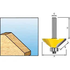 Fazēšanas frēze Makita D-09494 ar 23 mm gultni — Economy