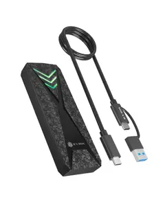 Корпус для M.2 NVMe SSD ICY BOX IB-1805ML-CU31 — USB 3.2 Gen 2 Type-C, RGB, до 2 ТБ, PCIe