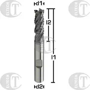 FANAR solid carbide shank milling cutter Ø8.0 mm 19/63 Z4 HR HB6 VHM BLUE CUT
