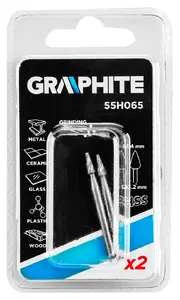 Power drill accessory set GRAPHITE 55H065 — steel pins 38 mm × 1.4 mm, 2 pcs